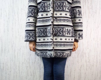 Vtg Shaggy Faux Fur Newport Jacket