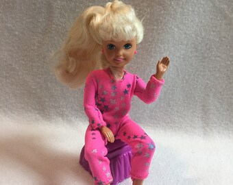 Vintage Skipper Doll (1991) - With Purple Ottoman - 2 Pieces (#137)