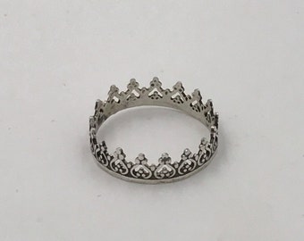 Crown Sterling Silver Ring