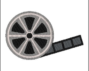 Movie Film Reel Embroidery Design