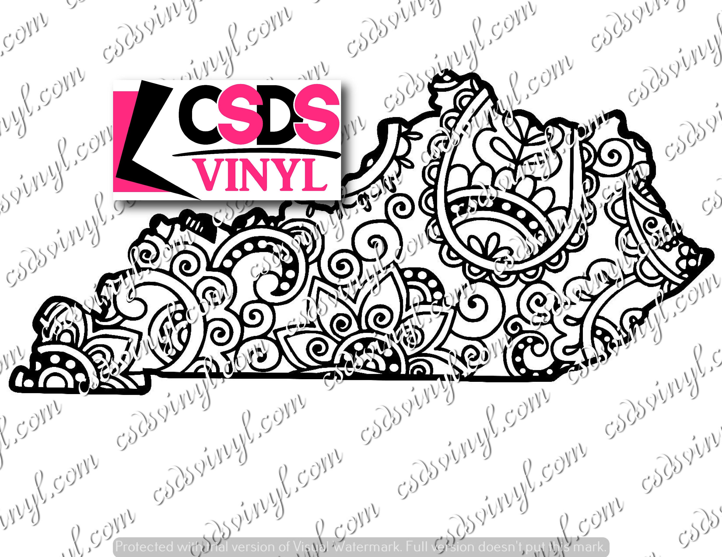 Download Paisley Kentucky Cut File Studio File SVG File PNG File