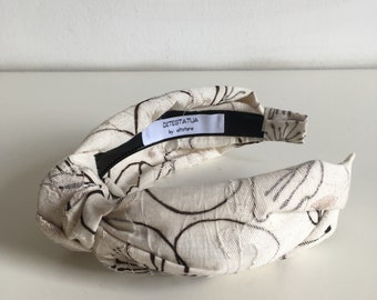 Linen Circle, Top Knot, turban