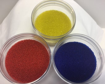 Colored Transparent Heat Sealed Glass Beads