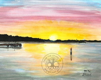 Lakeshore View / limited archival print by M.W. Stuart