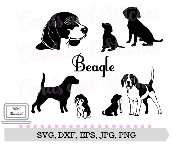Download Beagles SVG Beagle Silhouette SVG Dog SVG Digital