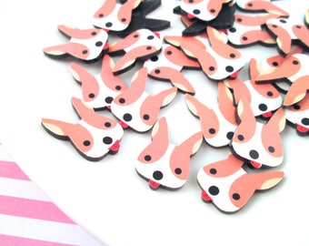 6 French Bulldog or Boston Terrier Cabochons, Dog Cabochons #371a