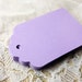25 PURPLE LAVENDER Hang Tags, Favor Tags, Gift Tags, Die cuts Scrapbook 2.25x1.5 in, cardstock