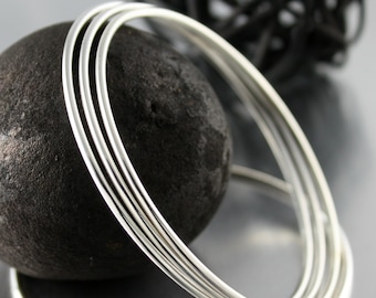 Simple Bracelet, Silver Bracelet, Silver Bangle