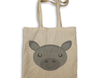 Face Cute Donkey Tote bag q810r