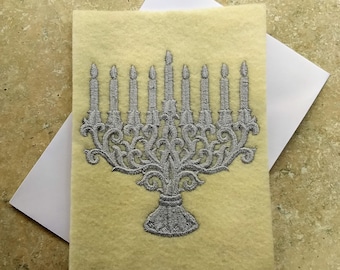 Holiday Cards - Baroque Menorah