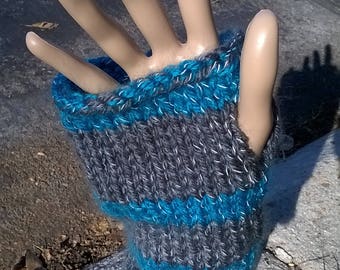 Hand Knit Reflective Wristers
