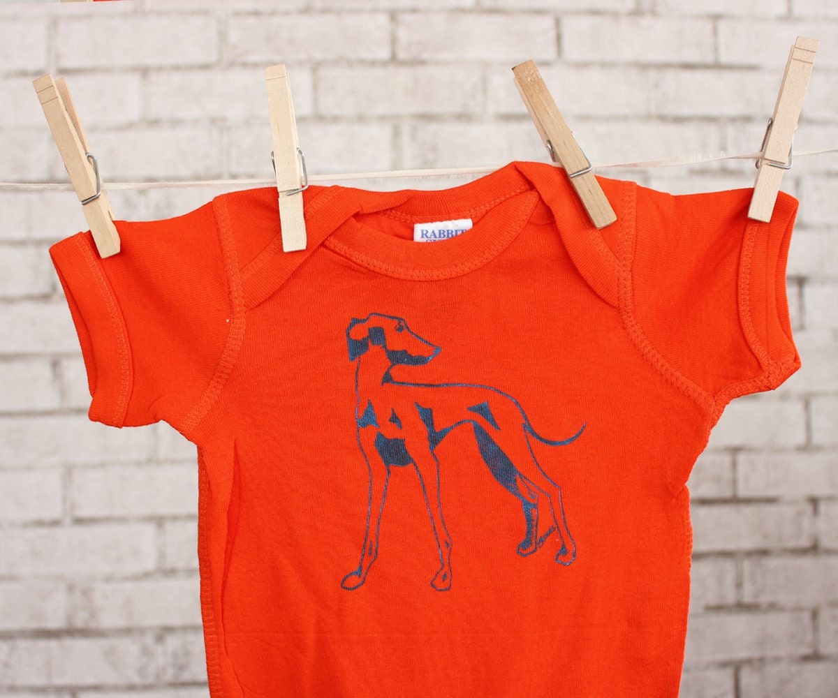 Italian Greyhound Baby One piece Dog cotton baby bodysuit