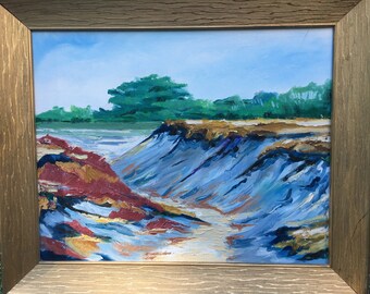 16" x 20" original oil painting of Cape Cod beach by Cape artist