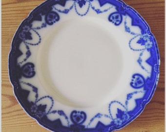 W.H. Grindley vintage blue & white side plate