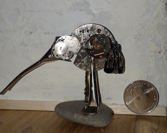 Steampunk Bird made from watch parts and other found objects