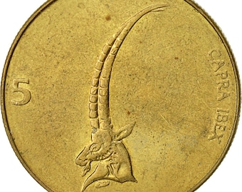 slovenia 5 tolarjev 1998 ef(40-45) nickel-brass km6