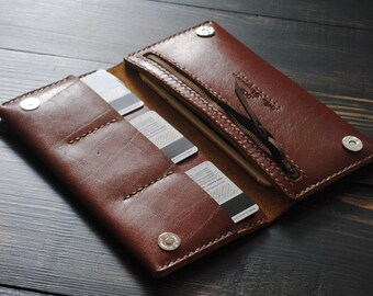 Leather wallet phone case Mens leather wallet brown Leather travel clutch Leather travel organizer Mens wallet Womens wallet personalized