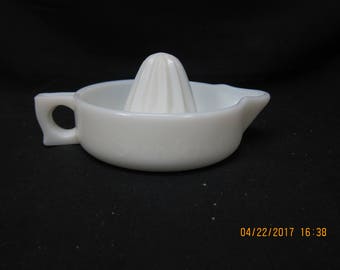 Vintage Sunkist Milk Glass Citrus Reamer