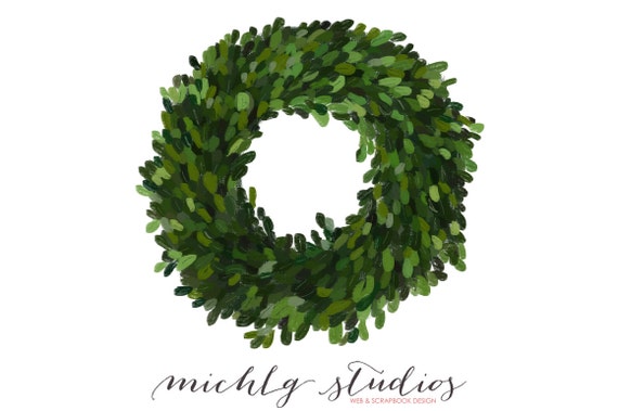 vector wedding wreath invitation png clip hand Boxwood Digital art wreath clipart drawn