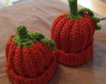 Crochet Baby Pumpkin Hat