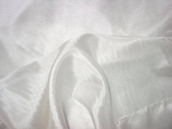 4 Yards White 100% Pure China Silk Fabric Lightweight Shiny Float EXTRA WIDE 55 Inches