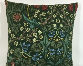 William Morris Blackthorn Green Cushion Cover - 100% Cotton - Many Sizes Available Genuine William Morris Fabric - Stunning