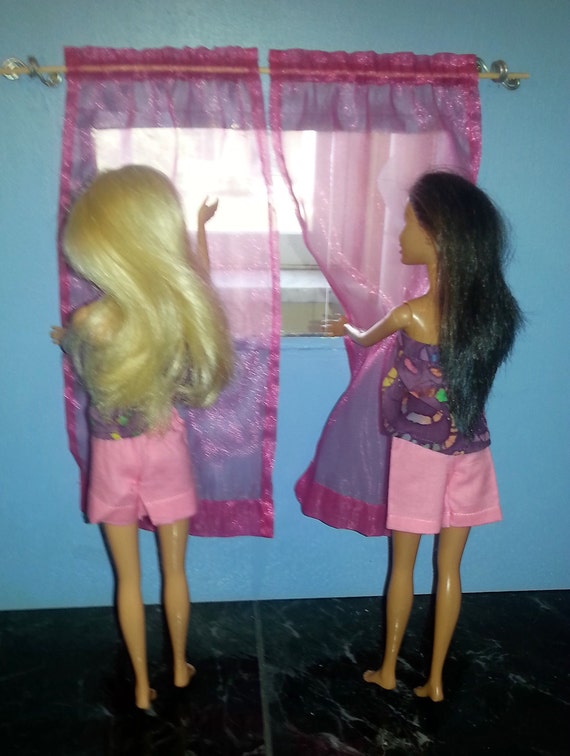 barbie window curtains