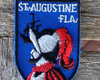 St. Augustine Florida Vintage Souvenir Travel Patch from Voyager