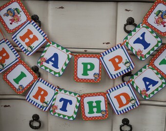 Team Umizoomi Themed - Happy Birthday Banner - Customizeable - (Geo, Milli and Bot - Nick Jr.)