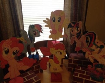 My Little Pony Centerpieces Set Of 6