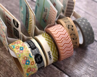 CLEARANCE! October Afternoon Washi Tape Set Decorative Tape Lot #11 - 6 Rolls