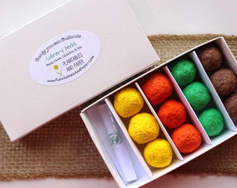 MADE TO ORDER- Boxed 'Candy' Seed Bomb Gift Set- 'Candy' You Can Cultivate - 4 different seed themes to choose from