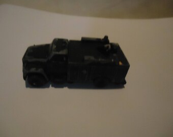 Vintage Matchbox Black Utility Truck Toy, Made In Thailand, collectable