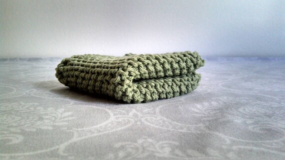 Pea Green Dishcloth