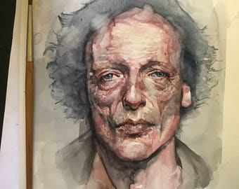 Portrait of a homeless man 2