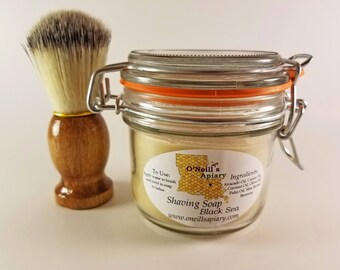 Natural Shaving Soap Kit with Shaving Brush