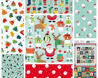 NOVELTY CHRISTMAS Collection 2017 by Makower Fabrics
