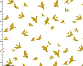 Michael Miller Brambleberry Ridge Flight Fabric by the Yard MD6136-WHIT-D