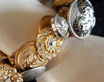 Vintage Button Bracelet