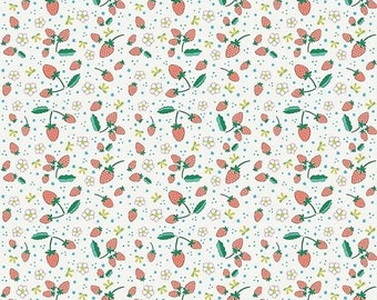 20% OFF Penny Rose Fabrics Bunnies and Blossoms Strawberries Cream