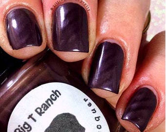 Magnetic Nail Polish - FREE U.S. SHIPPING - Purple Creamy Metallic - "Amethyst" - Magnet Included - Full Size 15ml Bottle