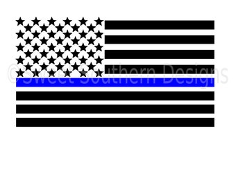 Download Texas American flag thin blue line with heart SVG instant