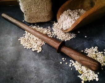 Oatmeal Spurtle, Hand Turned Wooden Spurtle, Wood Spurtle, Sunset Turnings