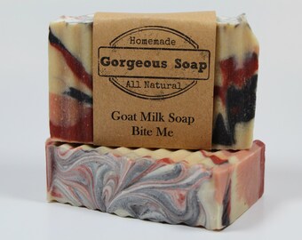 Bite Me Goat Milk Soap - All Natural Soap, Handmade Soap, Homemade Soap, Handcrafted Soap