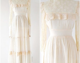Vintage 1970's Gunne Sax Dress | 1970's Boho Dress | Gunne Sax Festival Dress |
