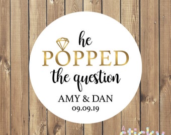 Red He Popped the Question Printables Matron of Honor Flower
