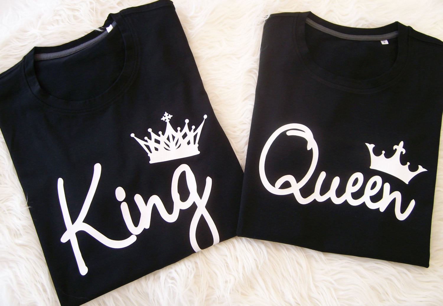 king and queen couple t shirt