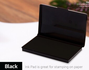INK PAD STAMP - Black Ink Pad - Stamp Ink Colours - Choice of Colors - Ink for Rubber Stamp