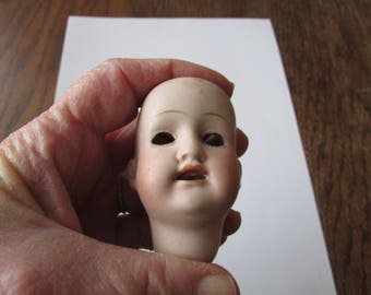 Vintage Bisque Doll Head Teeth M B Japan 4/0