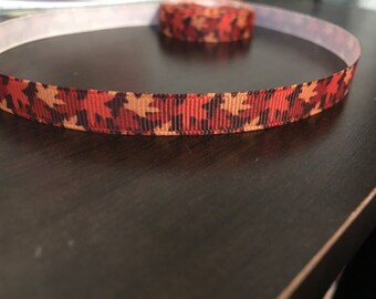 3/8" Autumn Leaves Cat Collar